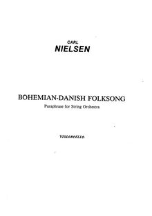 Partition violoncelles, Bohemian-Danish Folksong, Nielsen, Carl