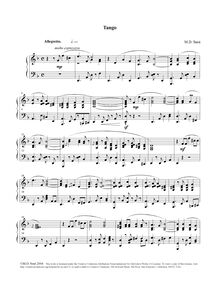 Partition complète, Tango, Op.3 No.10, Smit, Maarten