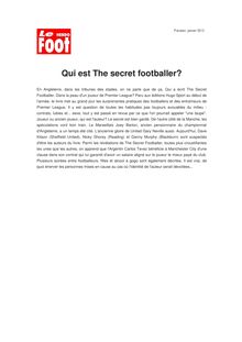 Qui est The secret footballer?