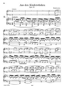Partition complète, aussi Piano , partie, 6 Kinderstücke, Op.72