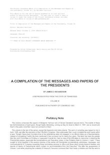 A Compilation of the Messages and Papers of the Presidents - Volume 9, part 1: Benjamin Harrison