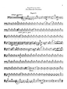 Partition basson 1, 2, Fra Diavolo, ou L hôtellerie de Terracine