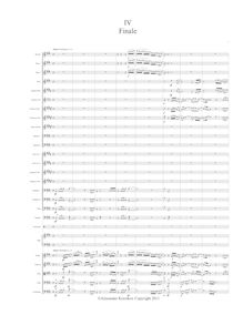 Partition Finale., Symphony No. 1 en C minor., C minor., Korotkov, Alexander