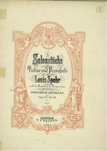 Partition de violon, Sechs Salonstücke, Op.145, Spohr, Louis