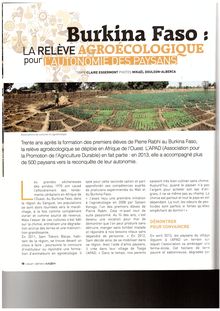 Burkina Faso : la relève agroécologique