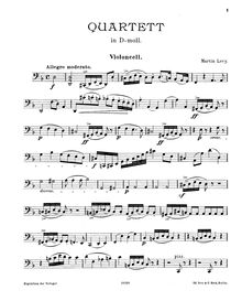 Partition violoncelle, corde quatuor en D minor, String Quartet No.3?