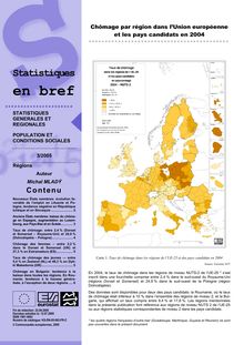 Chômage par région dans l Union européenne et les pays candidats en 2004