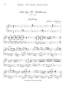 Partition complète,  10 en E-moll, Suite X for harpsichord, Mattheson, Johann
