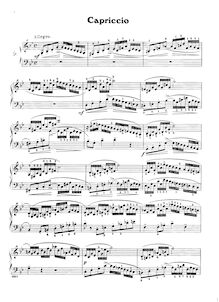Partition complète, Capriccio en G minor, Handel, George Frideric par George Frideric Handel
