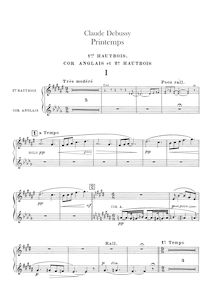 Partition hautbois 1/2 (2 doubles anglais cor), Scenes pour chœur et orchestre