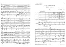 Partition complète et parties, Piano quintette, Фортенианный квинтет