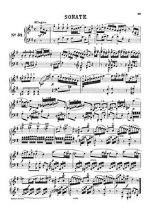Partition complète, Piano Sonata No.6, Hob.XVI/6, G major, Haydn, Joseph