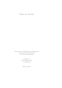 Ends of graphs [Elektronische Ressource] / vorgelegt von Maya Jakobine Stein