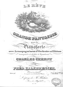 Partition complète, Le Reve, Op.113, "Le Reve", Grande Fantasie pour le Pianoforte