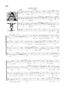 Partition Agnus Dei, Communio, Libera: Libera et Tremens (monochrome), Missa pro Defunctis