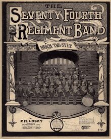 Partition complète, pour Seventy Fourth Regiment bande, Op.202, March Two-Step