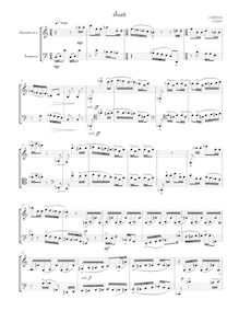 Partition complète, Duet pour clarinette et basson, Hallman, Joseph
