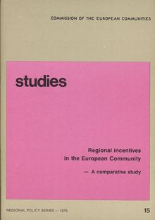 Regional incentives in the European Community