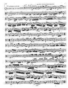 Partition Alto violoncelle (alternate pour violoncelle 1), 5 corde quintettes par Luigi Boccherini
