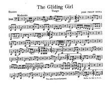 Partition Basses, pour Giliding Girl, Sousa, John Philip
