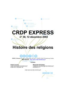 CRDP EXPRESS n° décembre