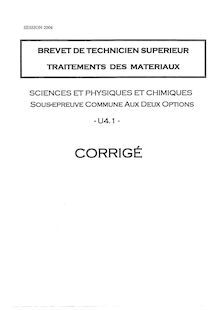 Corrige BTSTM Sciences physiques et chimiques 2004