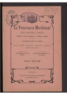 La Veterinaria Meridional, n. 04 (1905)