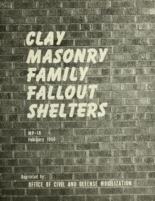 Clay masonry family fallout shelters