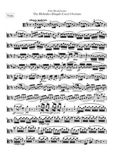 Partition altos, pour Hebrides, Op.26, Fingal s CaveLe Ebridi, Mendelssohn, Felix par Felix Mendelssohn