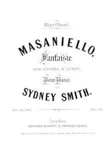 Partition complète, Fantasie on Masaniello, Op.32, sur l Opera d Auber