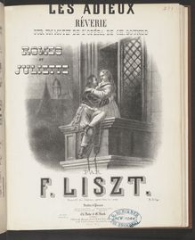 Partition Les Adieux - Rêverie sur un motif de « Roméo et Juliette » de Gounod (S.409), Collection of Liszt editions, Volume 4