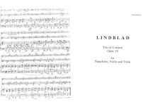 Partition complète et parties, Piano Trio, Op.10, G minor