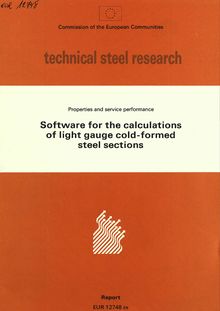 Software for the calculations of light gauge cold-formed steel sections