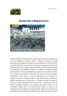 Double Bol à Magny-Cours