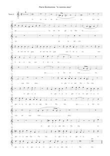Partition ténor 2 , partie [G2 clef], Melodiae sacrae, Bonhomme, Pierre