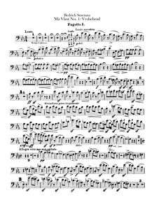 Partition basson 1, 2, Vyšehrad, The High Castle, E♭ major, Smetana, Bedřich