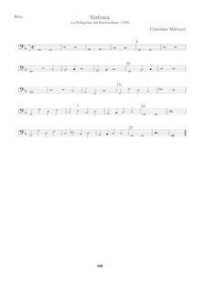 Partition basse, Sinfonia from Intermedio 4, Malvezzi, Cristofano