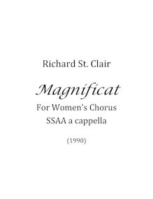 Partition complète, Magnificat, St. Clair, Richard