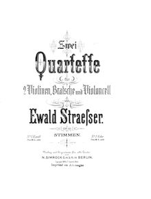 Partition violon II, corde quatuor, Op.12/1, E minor, Straesser, Ewald