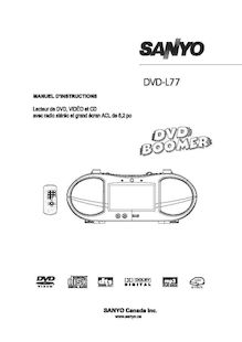 Notice DVD Sanyo  DVD-L77
