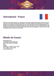 International - France Détails de Contact