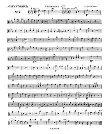 Partition Trombone 1, Domine, si obervaveris iniquitates, Offertorium de tempore