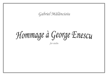 Partition complète, Hommage a George Enescu, Malancioiu, Gabriel