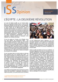 L Égypte: la deuxième révolution
