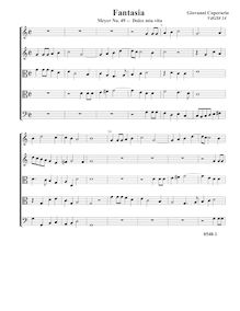 Partition complète (Tr Tr T T B), Fantasia pour 5 violes de gambe, RC 37