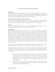 Audit Committee Charter-Revsied 1-07