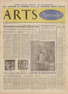 ARTS N° 585 du 19 septembre 1956