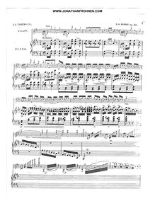 Partition de piano, Le trémolo, Caprice sur un theme de Beethoven