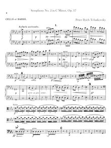 Partition violoncelles / Basses, Symphony No.2, Little Russian, C minor
