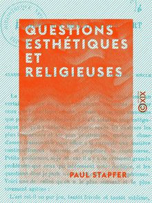 Questions esthétiques et religieuses